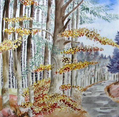 Réalisation personnelle avec une peinture à base de pigments naturels